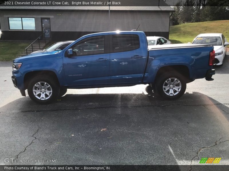 Bright Blue Metallic / Jet Black 2021 Chevrolet Colorado LT Crew Cab