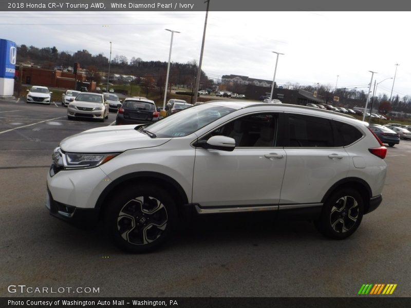 White Diamond Pearl / Ivory 2018 Honda CR-V Touring AWD