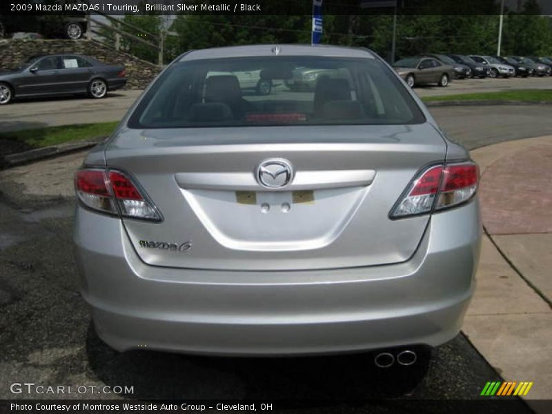 Brilliant Silver Metallic / Black 2009 Mazda MAZDA6 i Touring
