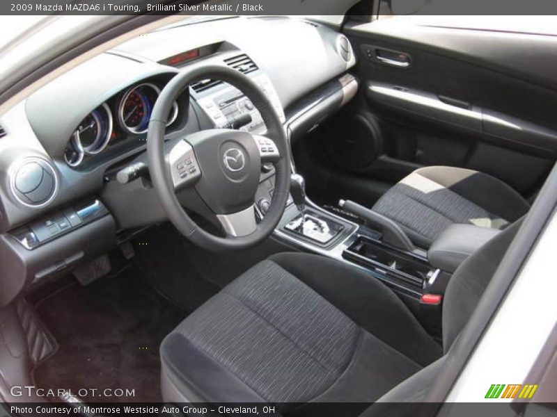 Brilliant Silver Metallic / Black 2009 Mazda MAZDA6 i Touring