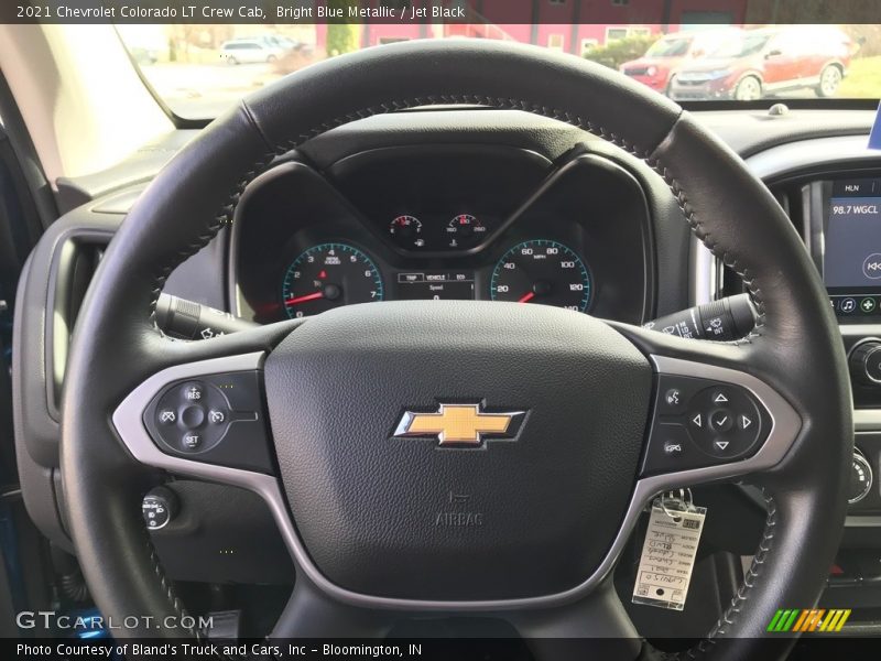 Bright Blue Metallic / Jet Black 2021 Chevrolet Colorado LT Crew Cab