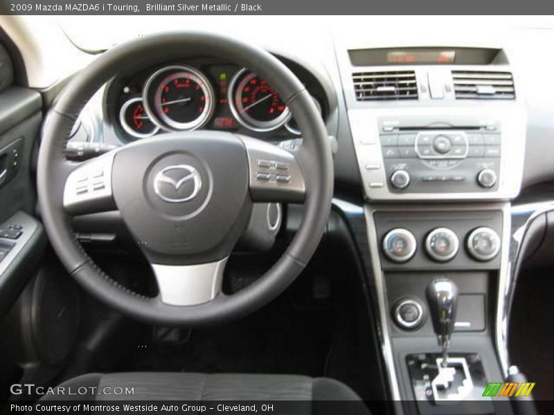 Brilliant Silver Metallic / Black 2009 Mazda MAZDA6 i Touring