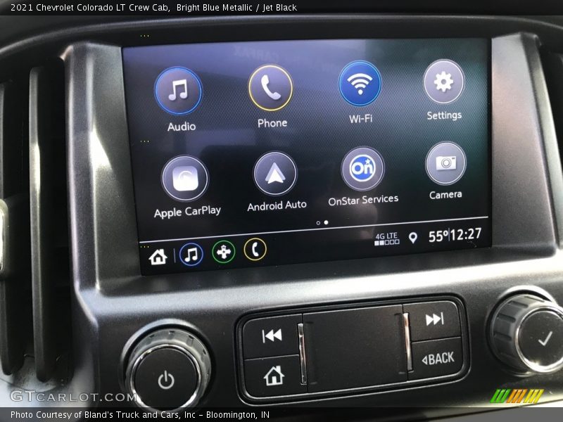 Bright Blue Metallic / Jet Black 2021 Chevrolet Colorado LT Crew Cab