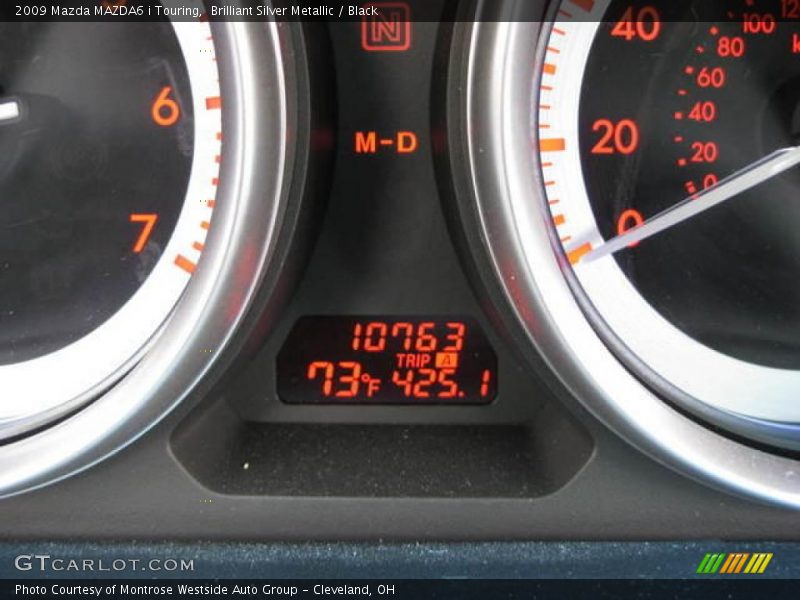 Brilliant Silver Metallic / Black 2009 Mazda MAZDA6 i Touring