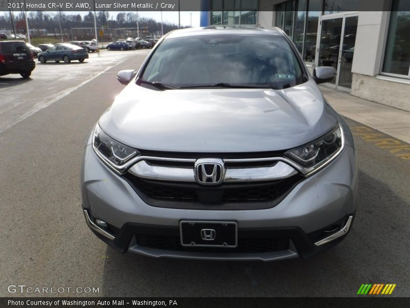 Lunar Silver Metallic / Gray 2017 Honda CR-V EX AWD