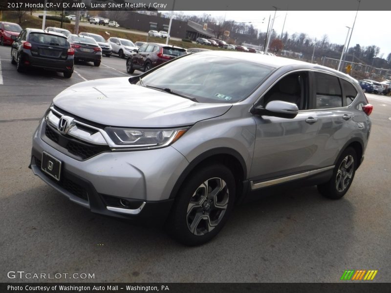 Lunar Silver Metallic / Gray 2017 Honda CR-V EX AWD