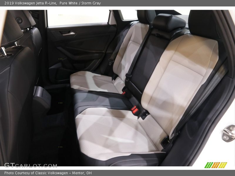 Pure White / Storm Gray 2019 Volkswagen Jetta R-Line