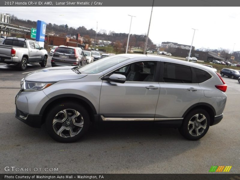 Lunar Silver Metallic / Gray 2017 Honda CR-V EX AWD