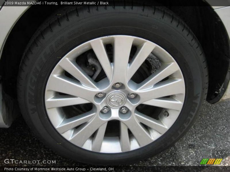 Brilliant Silver Metallic / Black 2009 Mazda MAZDA6 i Touring