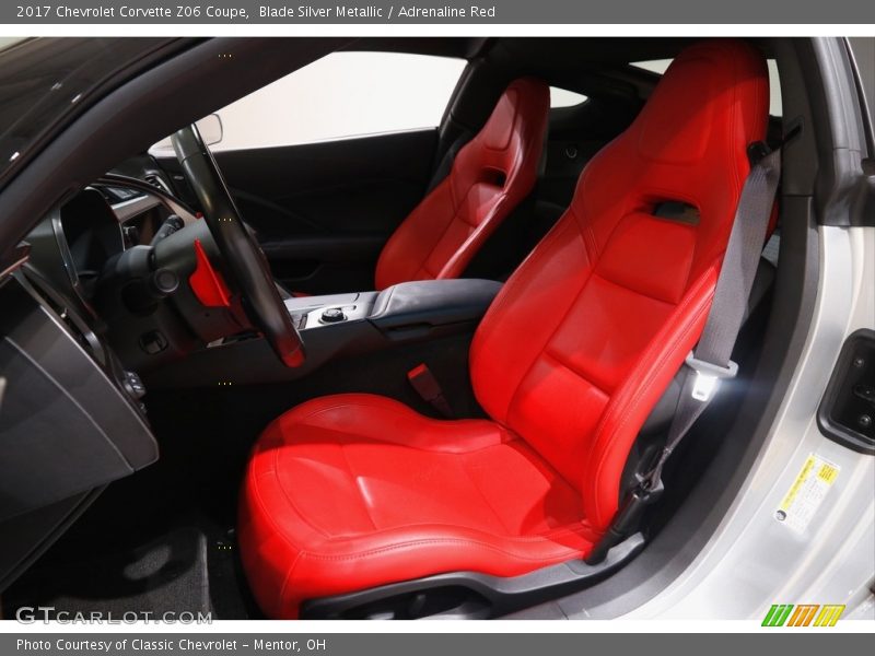Blade Silver Metallic / Adrenaline Red 2017 Chevrolet Corvette Z06 Coupe