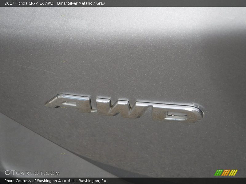 Lunar Silver Metallic / Gray 2017 Honda CR-V EX AWD