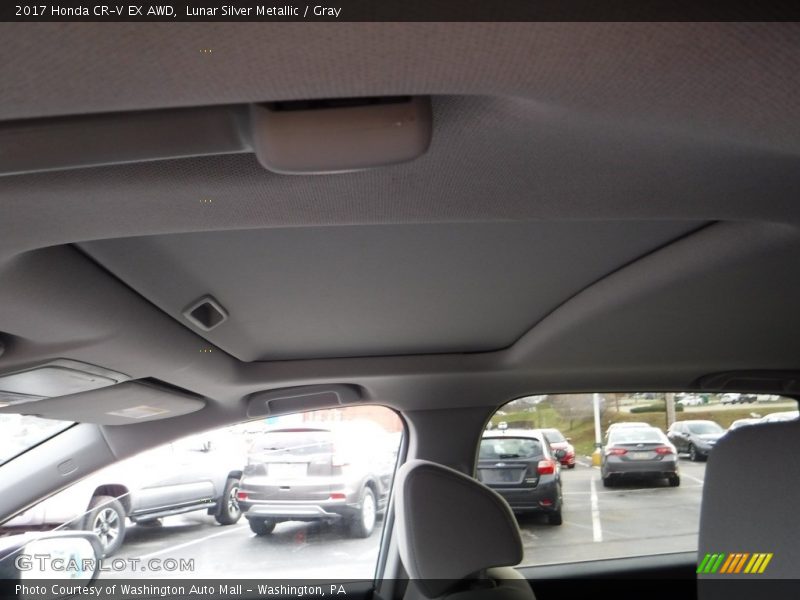 Lunar Silver Metallic / Gray 2017 Honda CR-V EX AWD