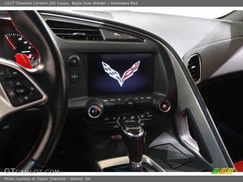 Blade Silver Metallic / Adrenaline Red 2017 Chevrolet Corvette Z06 Coupe