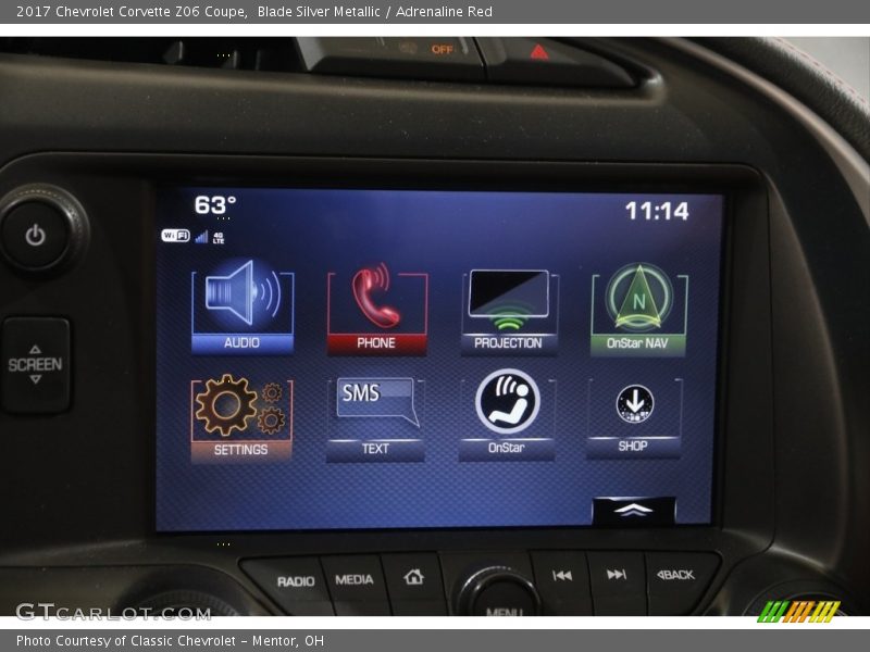 Blade Silver Metallic / Adrenaline Red 2017 Chevrolet Corvette Z06 Coupe