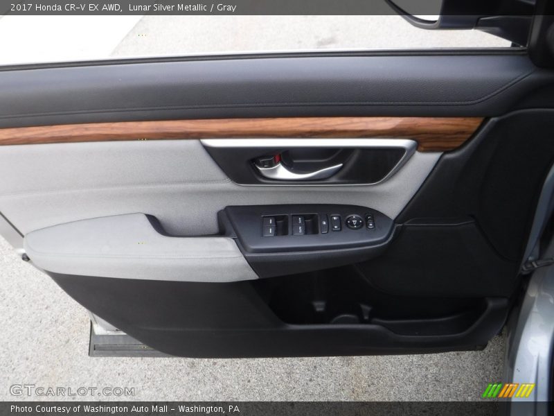 Lunar Silver Metallic / Gray 2017 Honda CR-V EX AWD