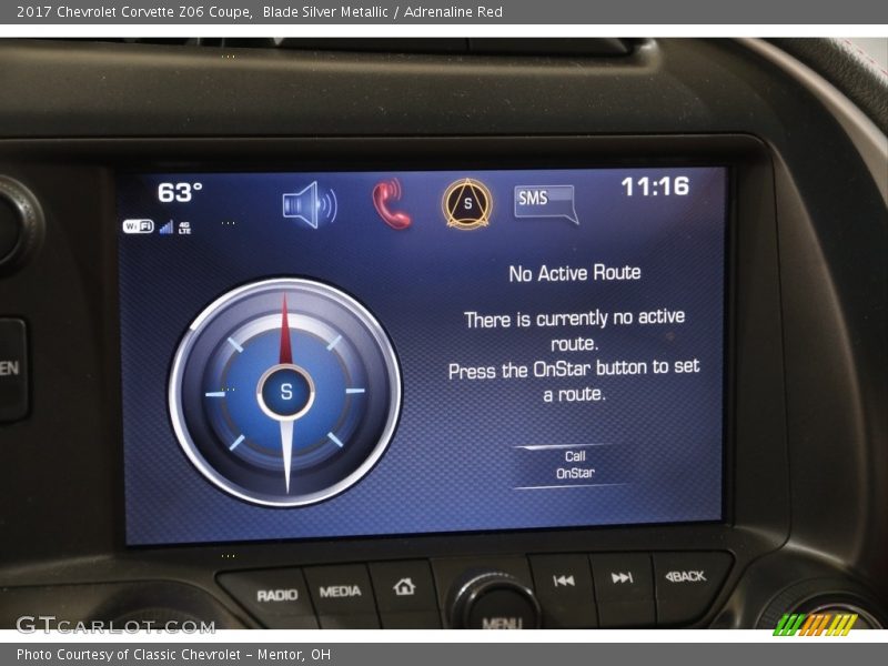 Blade Silver Metallic / Adrenaline Red 2017 Chevrolet Corvette Z06 Coupe
