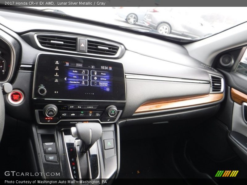 Lunar Silver Metallic / Gray 2017 Honda CR-V EX AWD