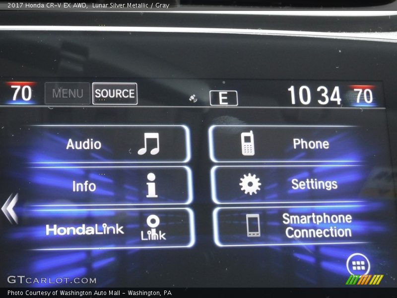 Lunar Silver Metallic / Gray 2017 Honda CR-V EX AWD