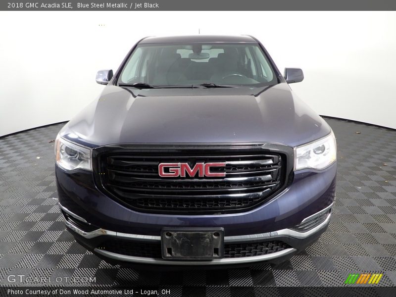 Blue Steel Metallic / Jet Black 2018 GMC Acadia SLE