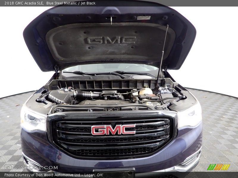 Blue Steel Metallic / Jet Black 2018 GMC Acadia SLE