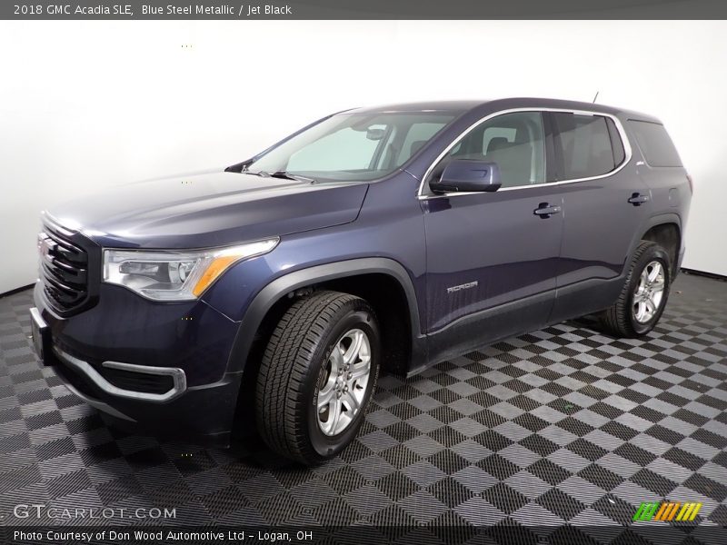Blue Steel Metallic / Jet Black 2018 GMC Acadia SLE