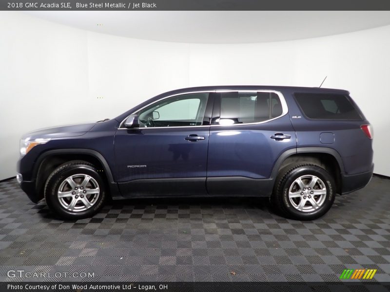 Blue Steel Metallic / Jet Black 2018 GMC Acadia SLE