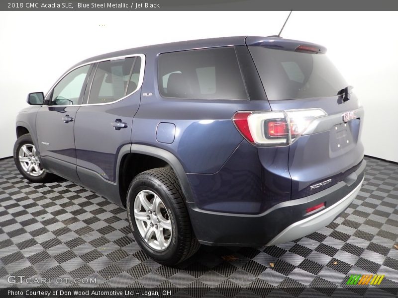 Blue Steel Metallic / Jet Black 2018 GMC Acadia SLE