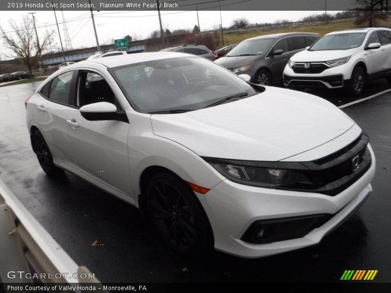 Front 3/4 View of 2019 Civic Sport Sedan