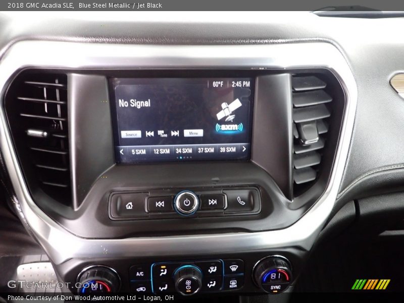 Blue Steel Metallic / Jet Black 2018 GMC Acadia SLE