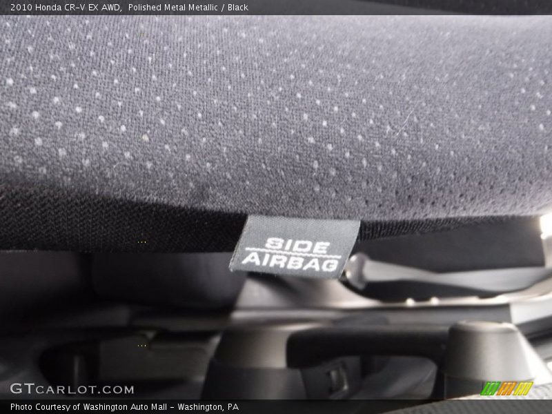 Polished Metal Metallic / Black 2010 Honda CR-V EX AWD