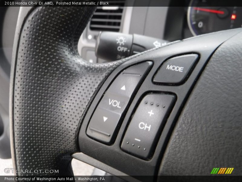 Polished Metal Metallic / Black 2010 Honda CR-V EX AWD