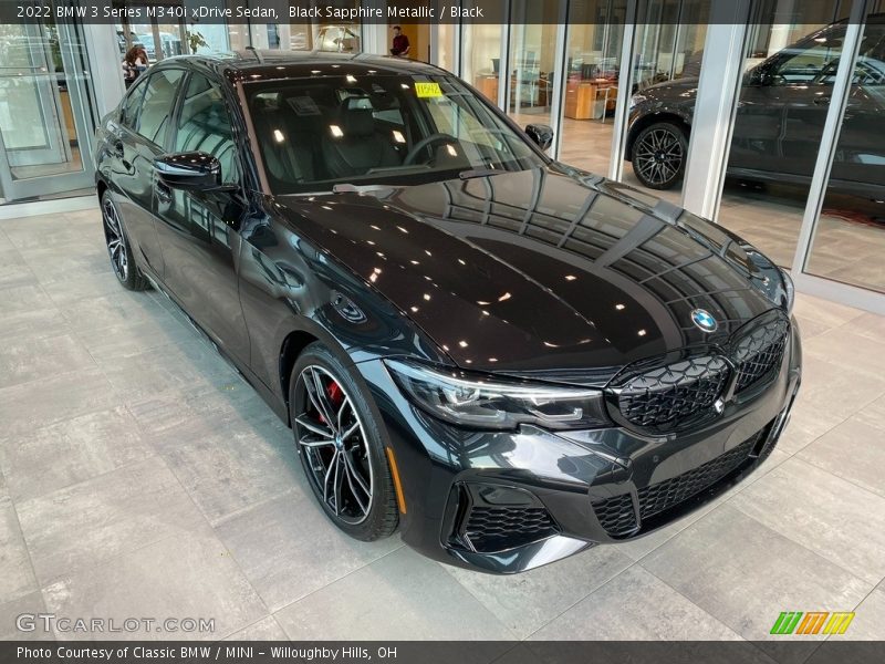Black Sapphire Metallic / Black 2022 BMW 3 Series M340i xDrive Sedan