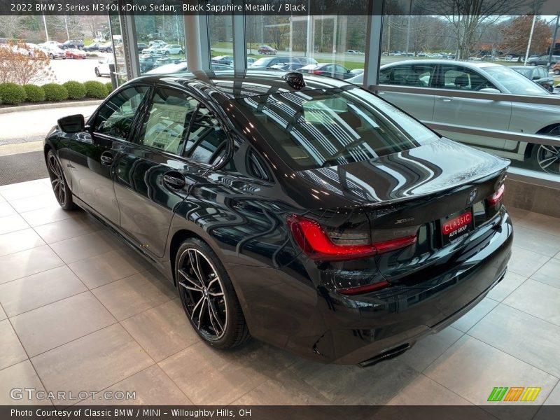 Black Sapphire Metallic / Black 2022 BMW 3 Series M340i xDrive Sedan