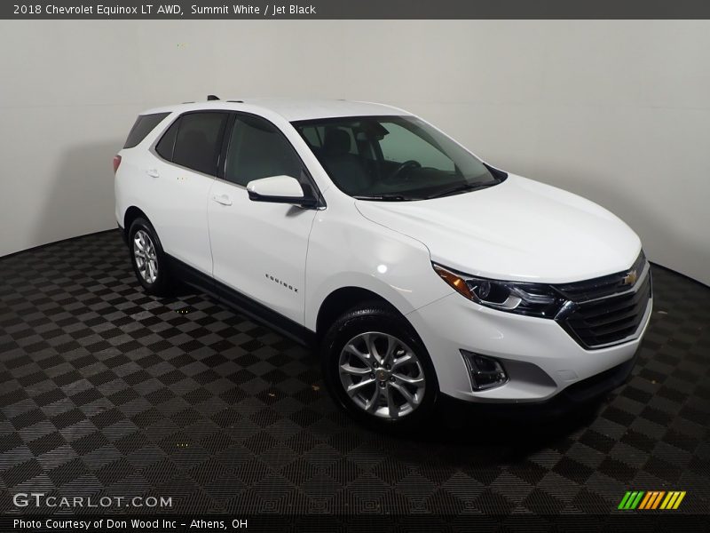 Summit White / Jet Black 2018 Chevrolet Equinox LT AWD