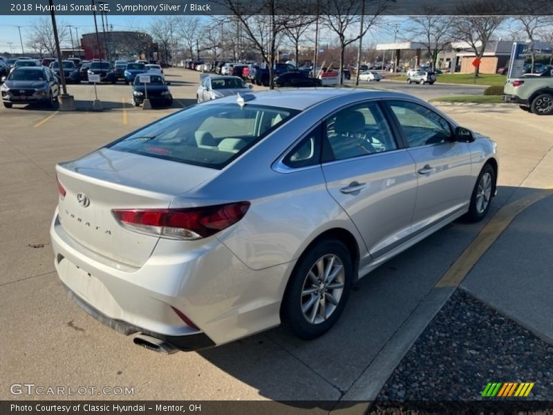 Symphony Silver / Black 2018 Hyundai Sonata SE