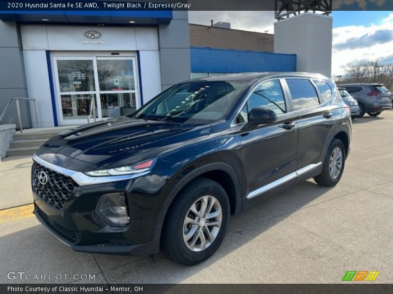 Twilight Black / Espresso/Gray 2020 Hyundai Santa Fe SE AWD