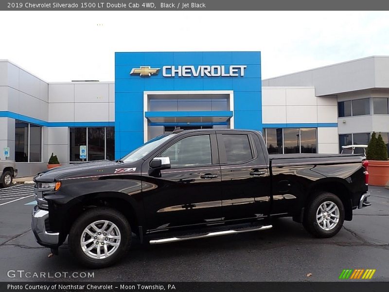 Black / Jet Black 2019 Chevrolet Silverado 1500 LT Double Cab 4WD