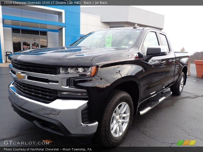 Black / Jet Black 2019 Chevrolet Silverado 1500 LT Double Cab 4WD