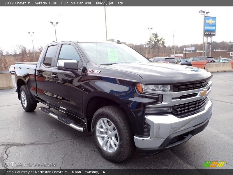 Black / Jet Black 2019 Chevrolet Silverado 1500 LT Double Cab 4WD