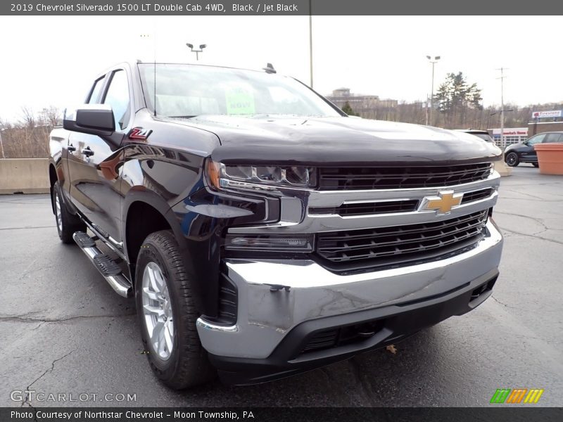 Black / Jet Black 2019 Chevrolet Silverado 1500 LT Double Cab 4WD