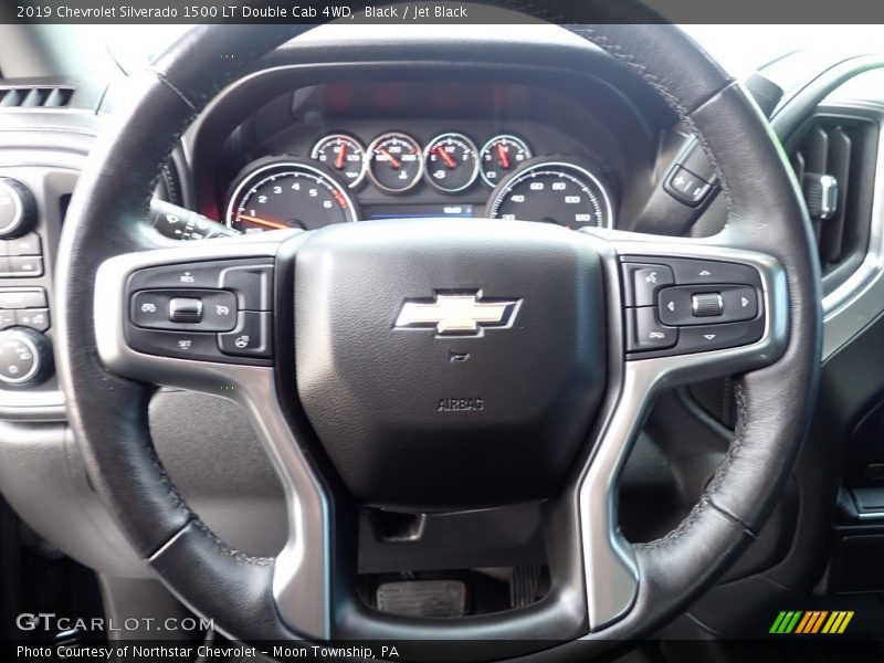 Black / Jet Black 2019 Chevrolet Silverado 1500 LT Double Cab 4WD