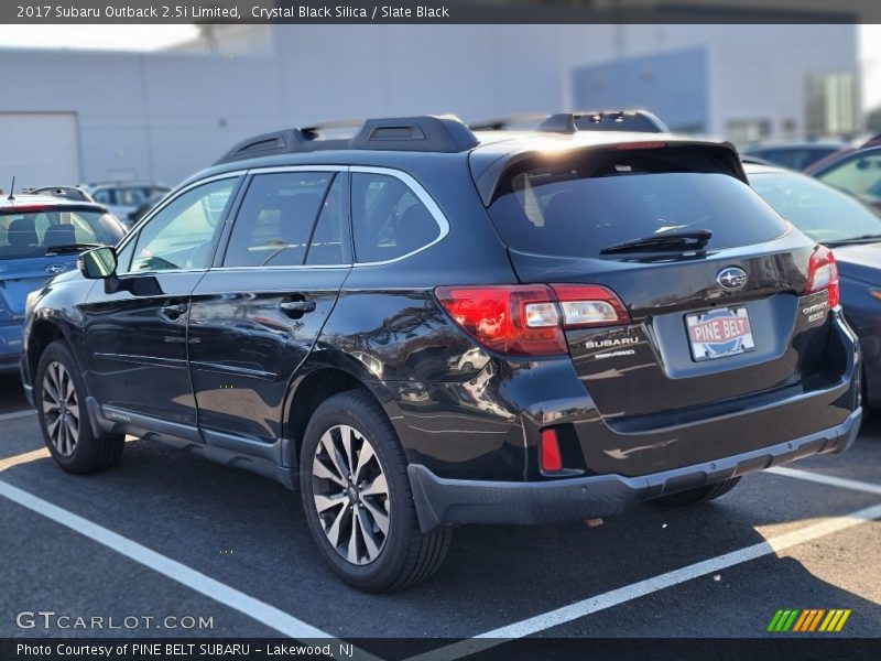 Crystal Black Silica / Slate Black 2017 Subaru Outback 2.5i Limited