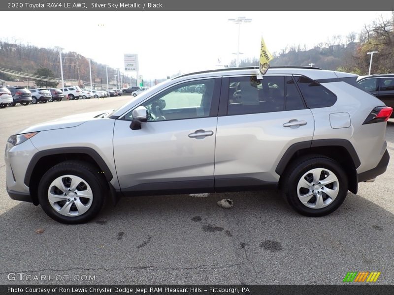 Silver Sky Metallic / Black 2020 Toyota RAV4 LE AWD