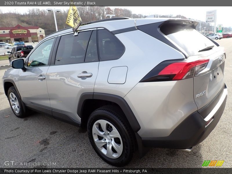 Silver Sky Metallic / Black 2020 Toyota RAV4 LE AWD