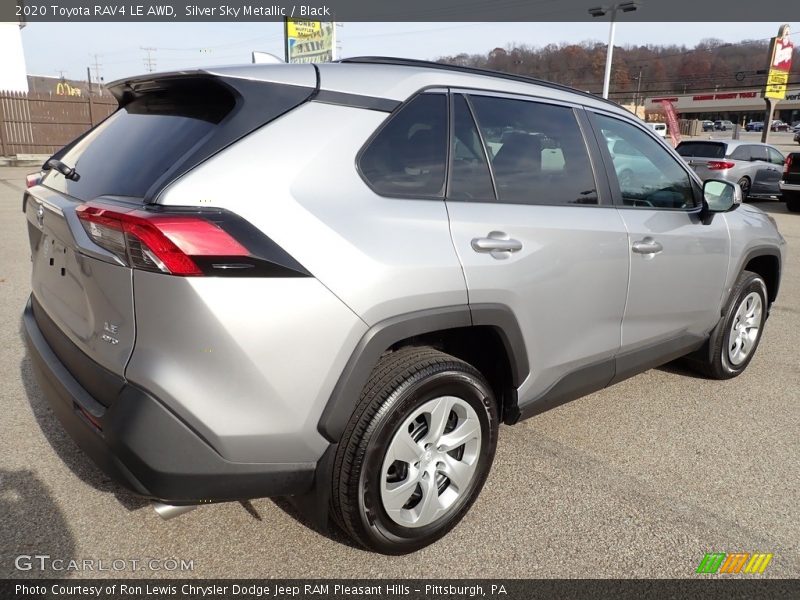 Silver Sky Metallic / Black 2020 Toyota RAV4 LE AWD