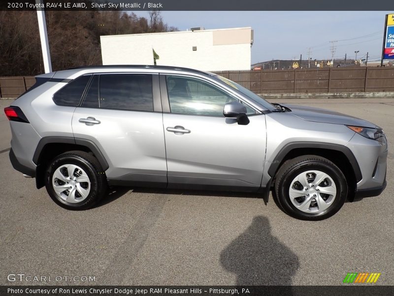 Silver Sky Metallic / Black 2020 Toyota RAV4 LE AWD