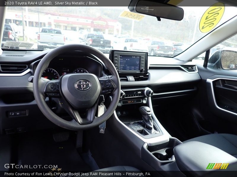 Silver Sky Metallic / Black 2020 Toyota RAV4 LE AWD