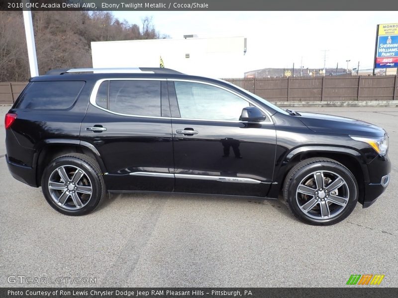 Ebony Twilight Metallic / Cocoa/Shale 2018 GMC Acadia Denali AWD