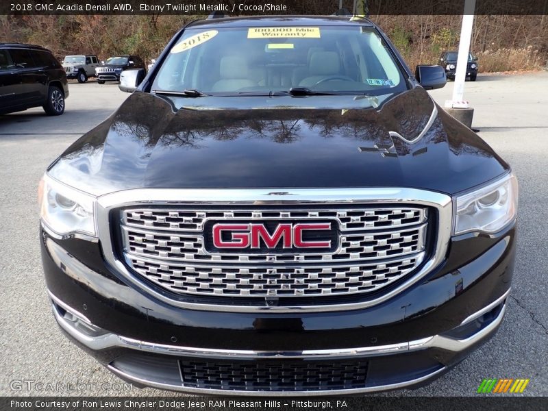 Ebony Twilight Metallic / Cocoa/Shale 2018 GMC Acadia Denali AWD