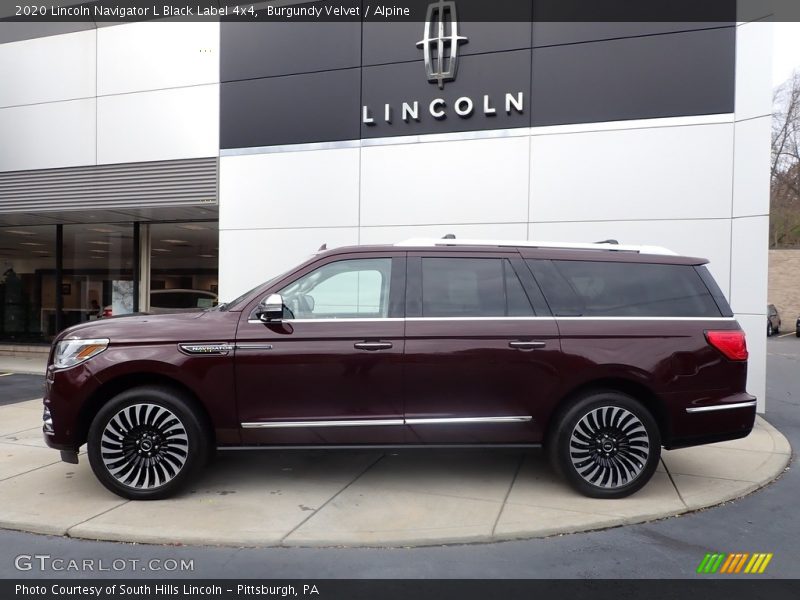 Burgundy Velvet / Alpine 2020 Lincoln Navigator L Black Label 4x4